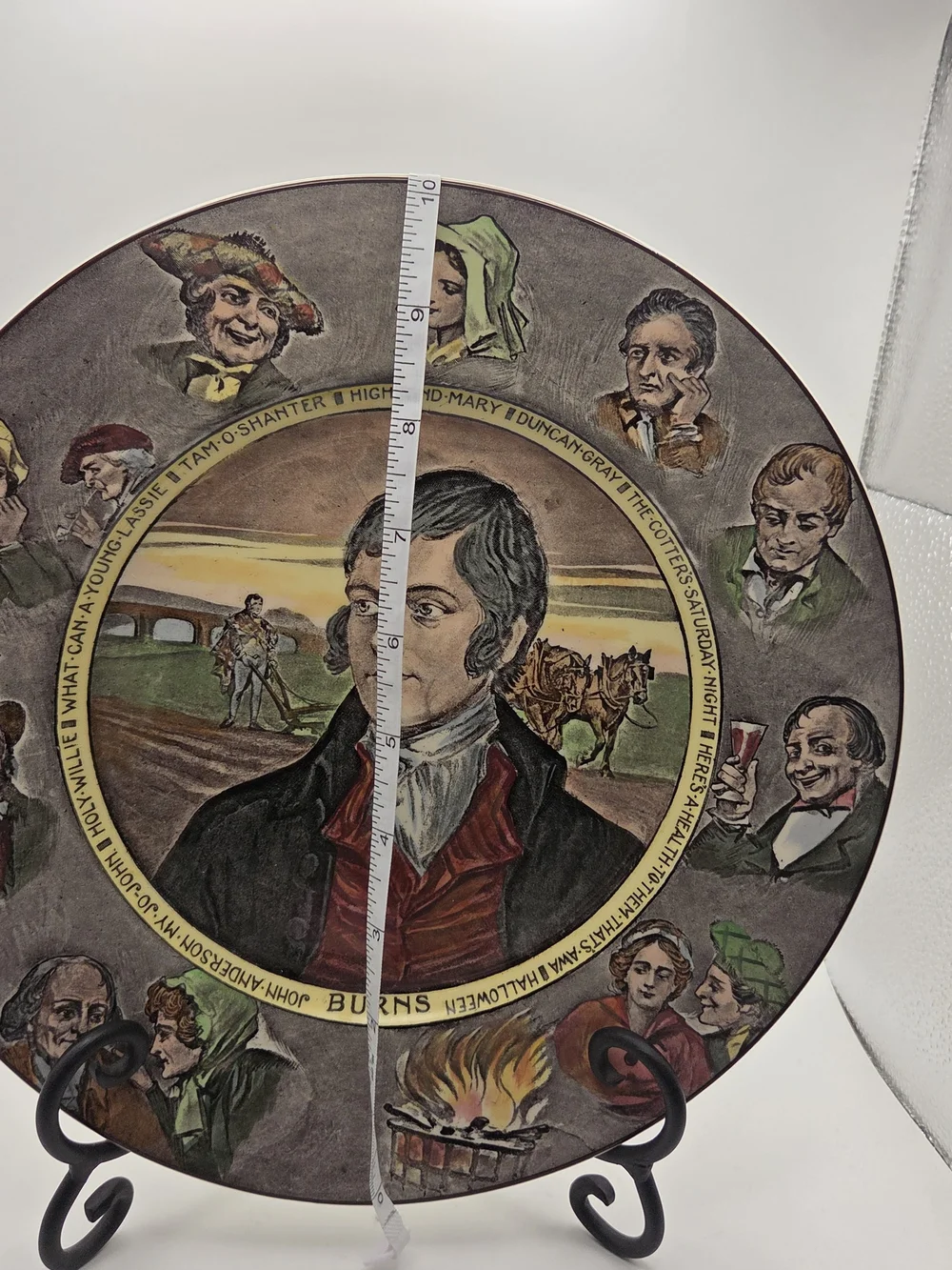 Royal Doulton Robert Burns Plate D6344 Vintage Excellent Condition
